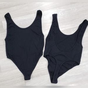 Black Bodysuit Size Small Super Open back Style